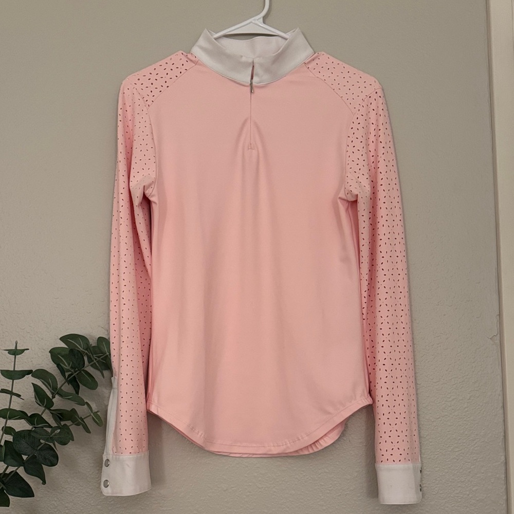 FREE RIDE EQUESTRIAN Women’s Long Sleeve Riding Shirt Pink Size Small